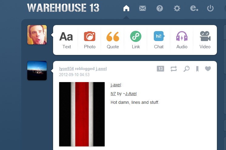 Warehouse 13 Tumblr Logo