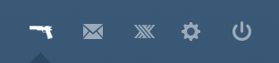 CASTLE - His Muse (Beckett's Gun) Dashboard Button