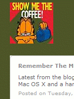 Remember the milk - Garfield