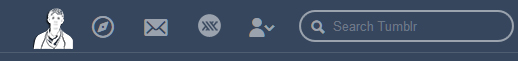 tumblr 'home' button - Merlin