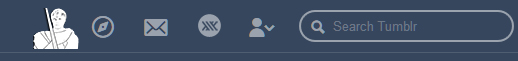 tumblr 'home' button - Arthur