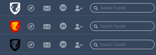 tumblr 'home' button - Pendragon crest 3