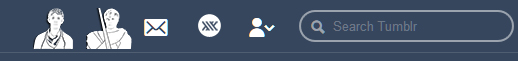 tumblr 'home' + explore button - Merlin and Arthur