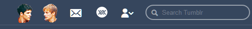 tumblr 'home' + explore button - Colin and Bradley