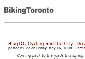 Biking Toronto Blandinator and Decrappify