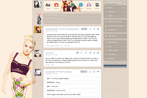 Miley Cyrus - Dashboard Theme