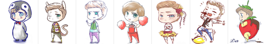 chibi Kurt Hummel dashboard icons