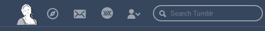 tumblr 'home' button - Gwen
