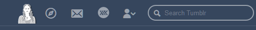 tumblr 'home' button - Morgana