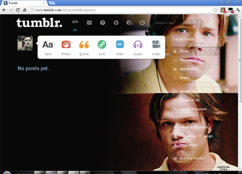Theme Dashboard Sam Winchester | Jared Padalecki