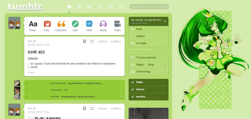 Tumblr - Smile Precure Cure March dashboard