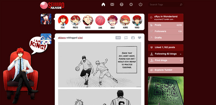 Akashi Seijuro Dashboard Theme