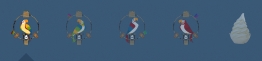 Tiki Room icon bar with Dole Whip for tumblr