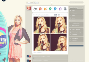 Demi Lovato Dashboard Theme (bellieberr) #1
