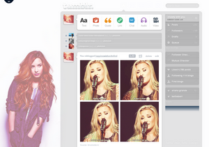 Demi Lovato Dashboard Theme (bellieberr) #2