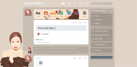 Demi Lovato Dashboard Theme by SelRusso