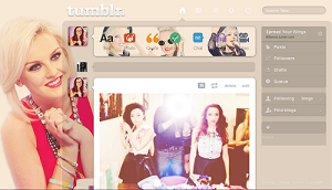 Perrie Edwards Tumblr Dashboard Theme