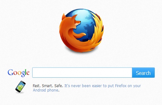 Firefox - no moving Android above search box