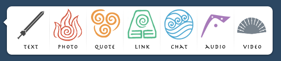 Avatar the Last Airbender Elements Post Icons