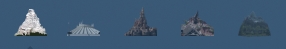 Disney mountain range icons for tumblr