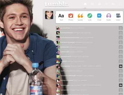 Niall Horan Dashboard Theme {4}