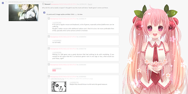 4chan.org customizable theme - Vocaloid ~Sakura