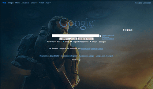 Google Web Search Redesign Halo 3 - Web & images