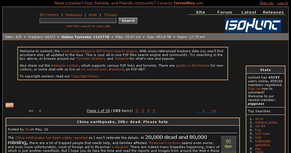 Isohunt.com - Black and Orange (09/06/08)