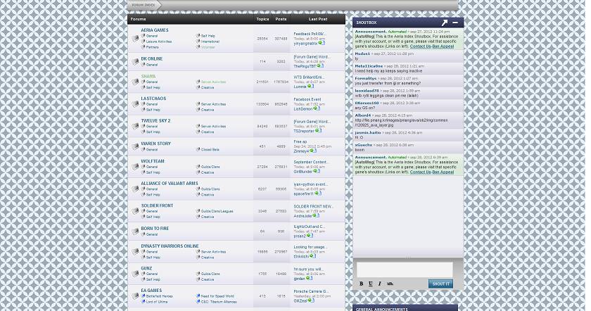 Aeria forum theme by pask81