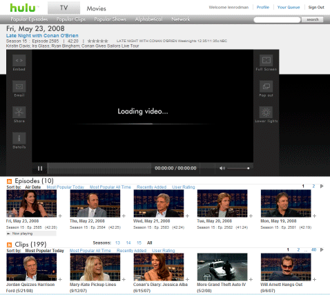 LR - streamlined hulu reflow
