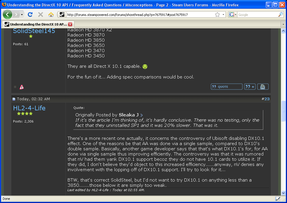Steam User Forums - Easier to read