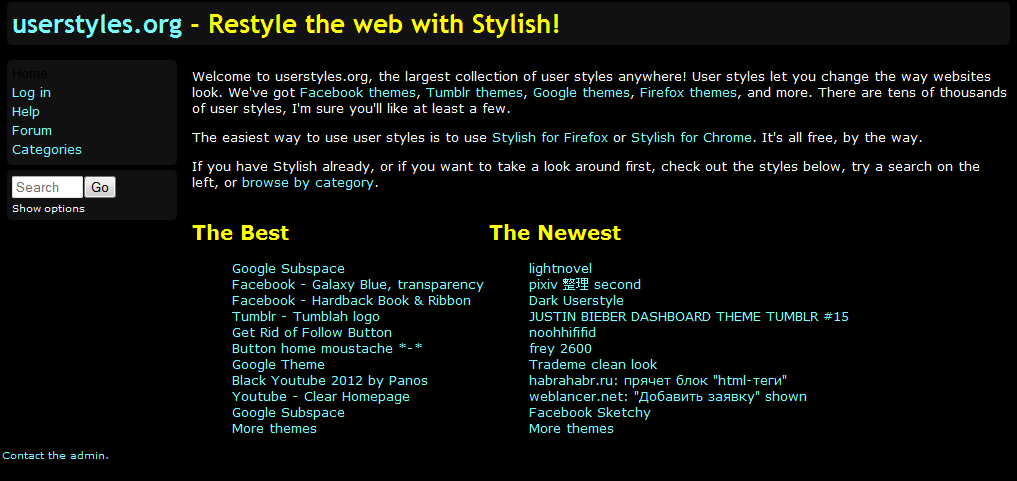 Dark Userstyle