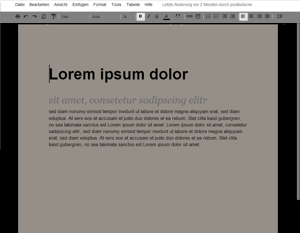 Google Documents - dark Theme