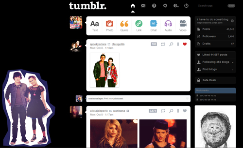 Degrassi Imogeli - Tumblr Dashboard Theme