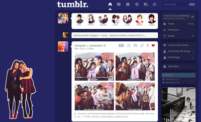 Fimogen Tumblr Dashboard Theme