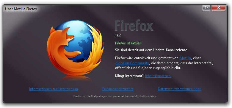 Firefox transparent about:firefox 1.0 [FAT addon]