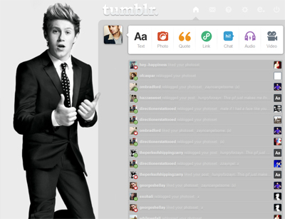 Niall Horan Dashboard Theme {2}
