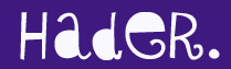 Hader. tumblr logo
