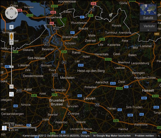 Google Maps Dark Nightmode - invert maps