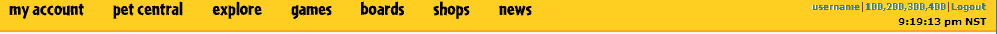 Neopets.com - Compact Header