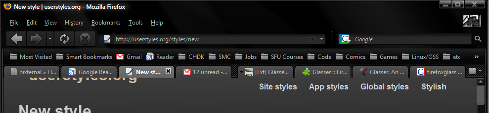 FF3 - Glasser + NASA Night Launch Theme fixer