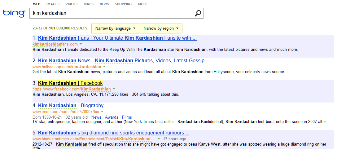 Bing.com Tweaks 2014