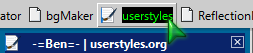Custom Bookmarks Toolbar Button Text and BG Color