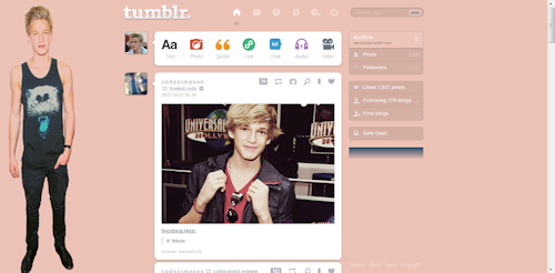Cody Simpson Tumblr Dashboard Theme - #5