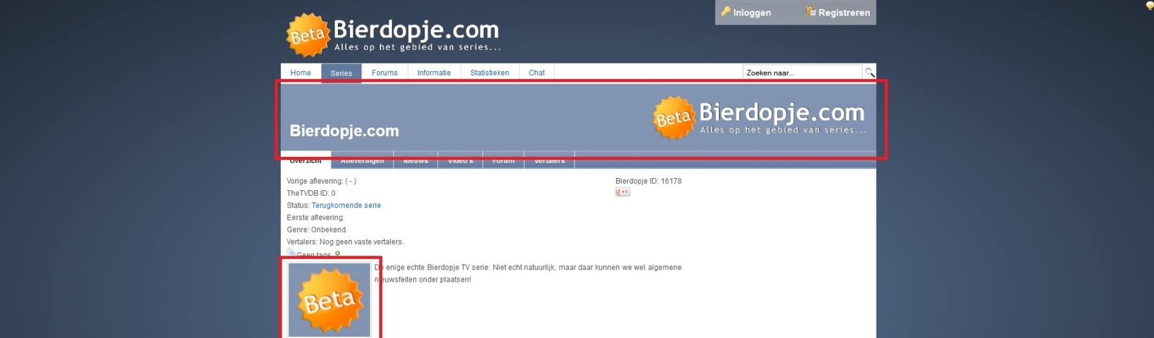 Bierdopje.com Blauw Alternatief headband Bierdopje