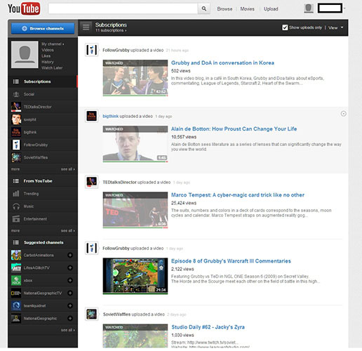 Youtube Hide Recommended Channels