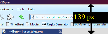 Compress Toolbars for More Browsing Space