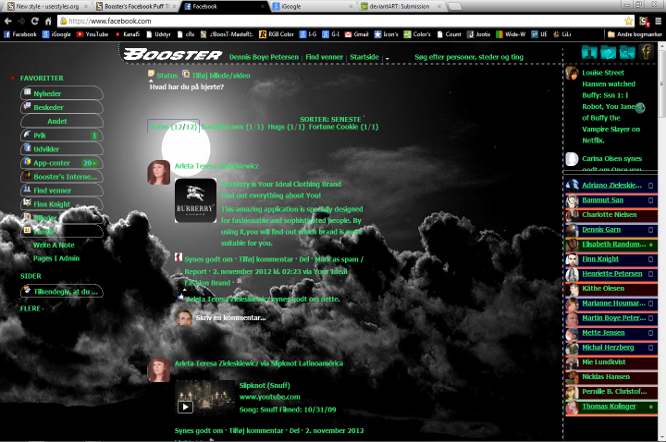 Booster's Facebook SkyE'Z At Night v1.0