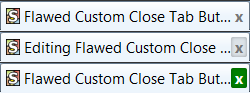 Firefox - Flawed Custom Close Tab Button
