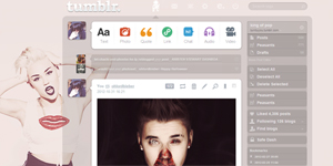 MILEY CYRUS DASHBOARD THEME TUMBLR